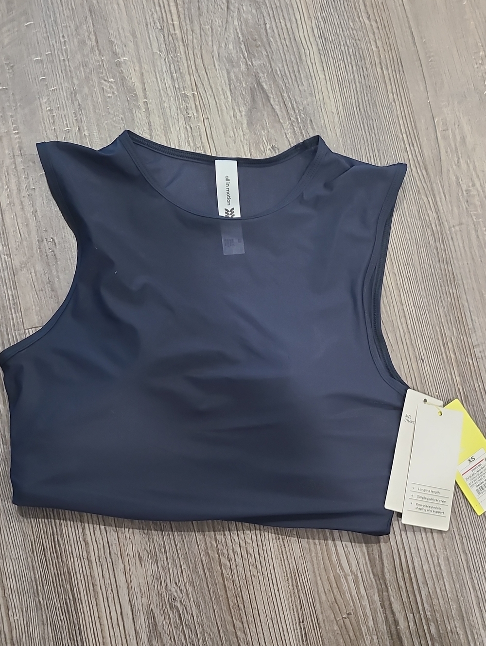 All In Motion Navy Mesh Sports Bra Size XS - Picture 1 of 5